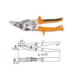 BETA Cisaille Chantourneuse Coupe à Gauche 1124 - 011240020