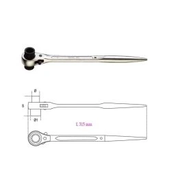 BETA Clé à Cliquet Polygonale Pour échafaudage - 93C