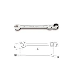 BETA Clé Mixte à Cliquet Articulé - 142SN