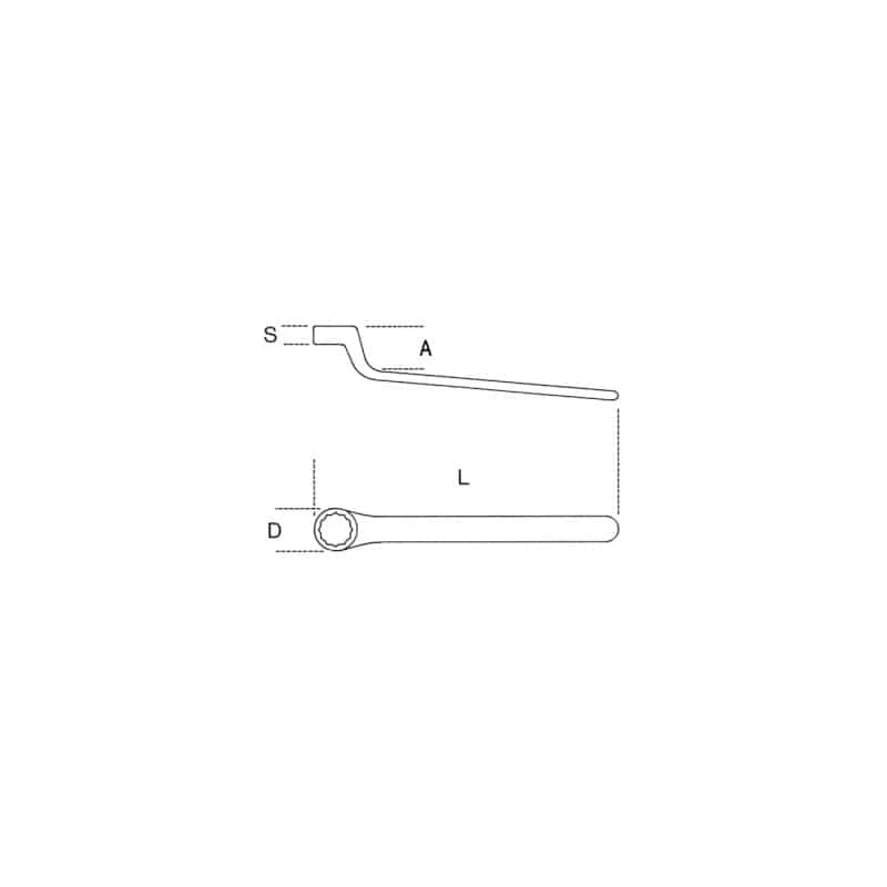 BETA Clé Polygonale Contre-coudée 89MQ 8 - 000890108 2 BETA Clé Polygonale Contre-coudée 89MQ 8 - 000890108 – Image 2