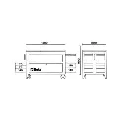 BETA Etabli Mobile MAXITANK- C30 S - 030000100 -BESSEY shop beta etabli mobile maxitank c30 s 030000100 4