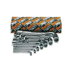 BETA Jeu 25 Clés à Pipe Débouché Chromé Poli 933/S25 - 009330082