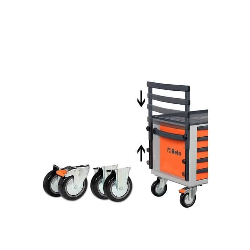 BETA Kit 4 Roues + Poignée Pour C23ST 2300ST/KIT - 023000950 1 BETA Kit 4 Roues + Poignée Pour C23ST 2300ST/KIT - 023000950