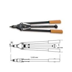 BETA Pince à Rivet Fileté Gros Effort - 1742A - 017420100