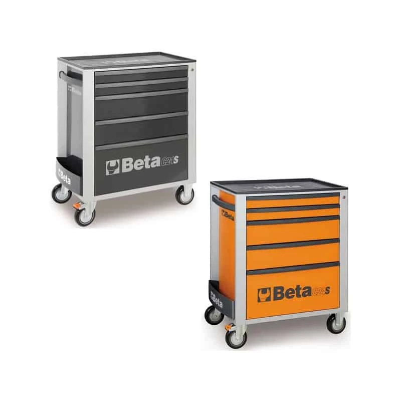 BETA Servante 5 Tiroirs Orange/Gris/Rouge - C24S/5 2 BETA Servante 5 Tiroirs Orange/Gris/Rouge - C24S/5 – Image 2