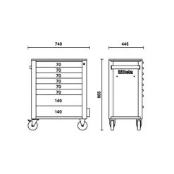 BETA Servante Mobile Atelier 8 Tiroirs C24SA -BESSEY shop beta servante mobile atelier 8 tiroirs c24sa 4