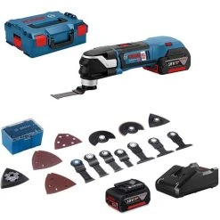 BOSCH Decoupeur Ponceur 18V 5Ah + 16 Acc. - GOP18V-28 - 06018B6003 -BESSEY shop bosch decoupeur ponceur 18v 5ah 21 acc gop18v 28 06018b6003 5