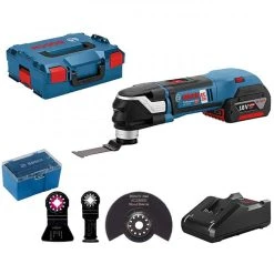 BOSCH Decoupeur Ponceur 18V 1x5Ah + 4 Acc. - GOP18V-28 -BESSEY shop bosch decoupeur ponceur 18v 5ah 4 acc gop18v 28 1 5