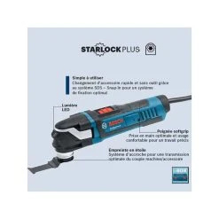 BOSCH Découpeur Ponceur StarlockPlus 400W 3acc GOP40-30 - 0601231004 -BESSEY shop bosch decoupeur ponceur starlockplus 400w 3acc gop40 30 0601231004 4