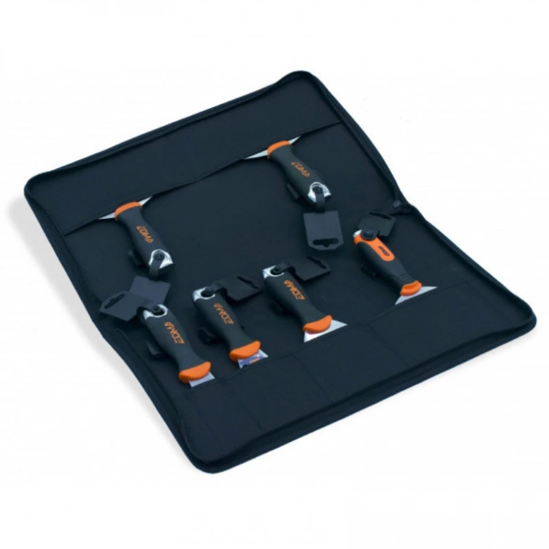 EDMA Lot Sacoche Couteaux à Enduire - 610160 1 EDMA Lot Sacoche Couteaux à Enduire - 610160