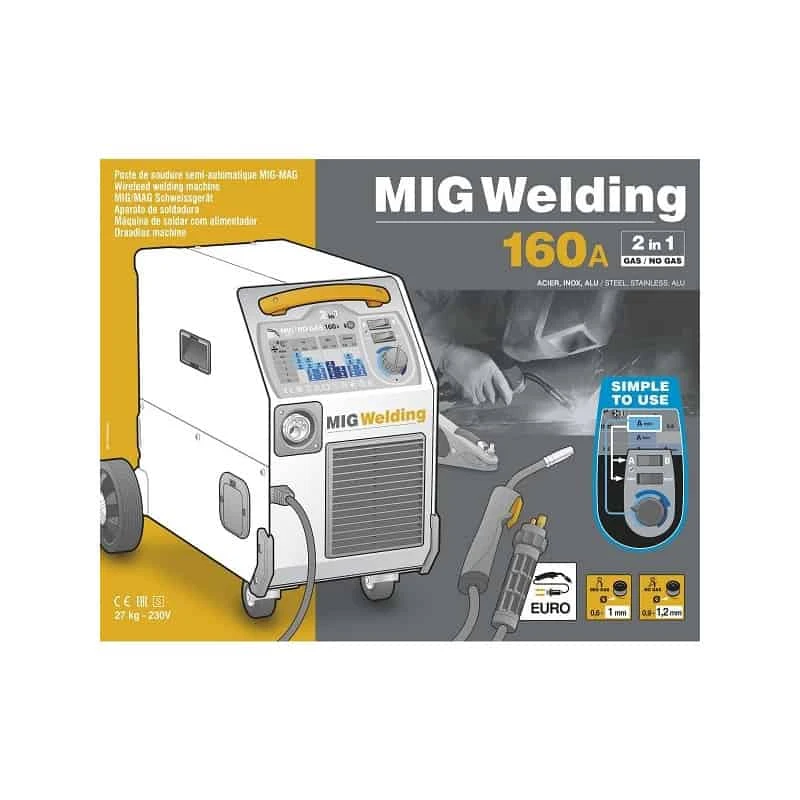 GYS Poste De Soudure MIG/MAG SMARTMIG162 - 033160 2 GYS Poste De Soudure MIG/MAG SMARTMIG162 - 033160 – Image 2