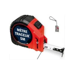 AUTRES MARQUES JSTH Mètre Traceur ABS Tracé Noir 5m - MT5-N