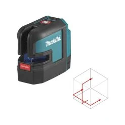 MAKITA Laser Lignes Et 4 Points Croix Rouge 25m 12V Solo - SK106DZ