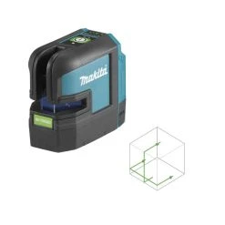 MAKITA Laser Lignes Et 4 Points Croix Vert 35m 12V Solo - SK106GDZ