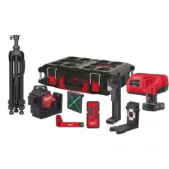 MILWAUKEE Laser 3 Lignes Vert 12V 4Ah - M12 3PLKIT-401P - 4933478960