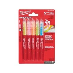 MILWAUKEE Pack De 5 Surligneurs Inkzall Couleur - 48223206
