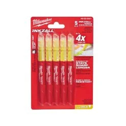 MILWAUKEE Pack De 5 Surligneurs Inkzall Jaune - 48223201