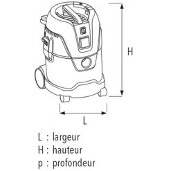 SIDAMO Aspirateur DCP 25 - 20405020 -BESSEY shop sidamo aspirateur dcp 25 20405020 2