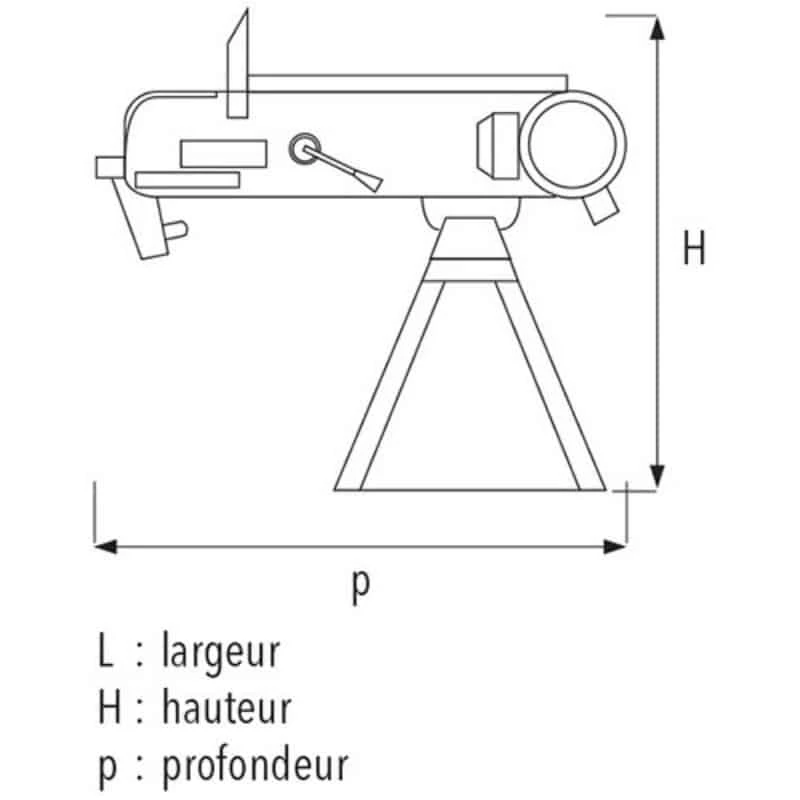SIDAMO Ponceuse à Bande Bg 753 Asp Bsf 75X2000 Sur Socle - 20105043 2 SIDAMO Ponceuse à Bande Bg 753 Asp Bsf 75X2000 Sur Socle - 20105043 – Image 2
