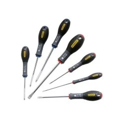 STANLEY Jeu De 7 Tournevis FatMax Plats + Pozidriv - 0-65-425