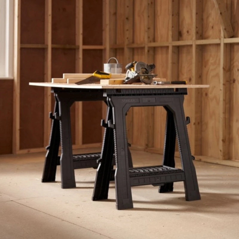 STANLEY Tréteaux Pliables Lot De 2 Pcs - STST1-70713 3 STANLEY Tréteaux Pliables Lot De 2 Pcs - STST1-70713 – Image 3