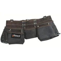 THEARD Poche à Outils Cuir Tanné Et Huilé 9 Poches - 9003